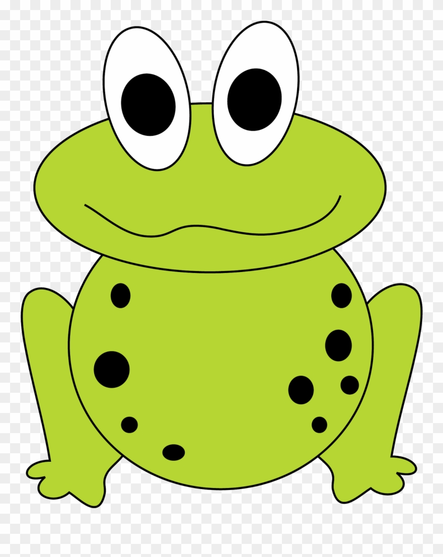 Frog Clip Art Cute Clipart Image - Frog Clipart Easy - Png Download