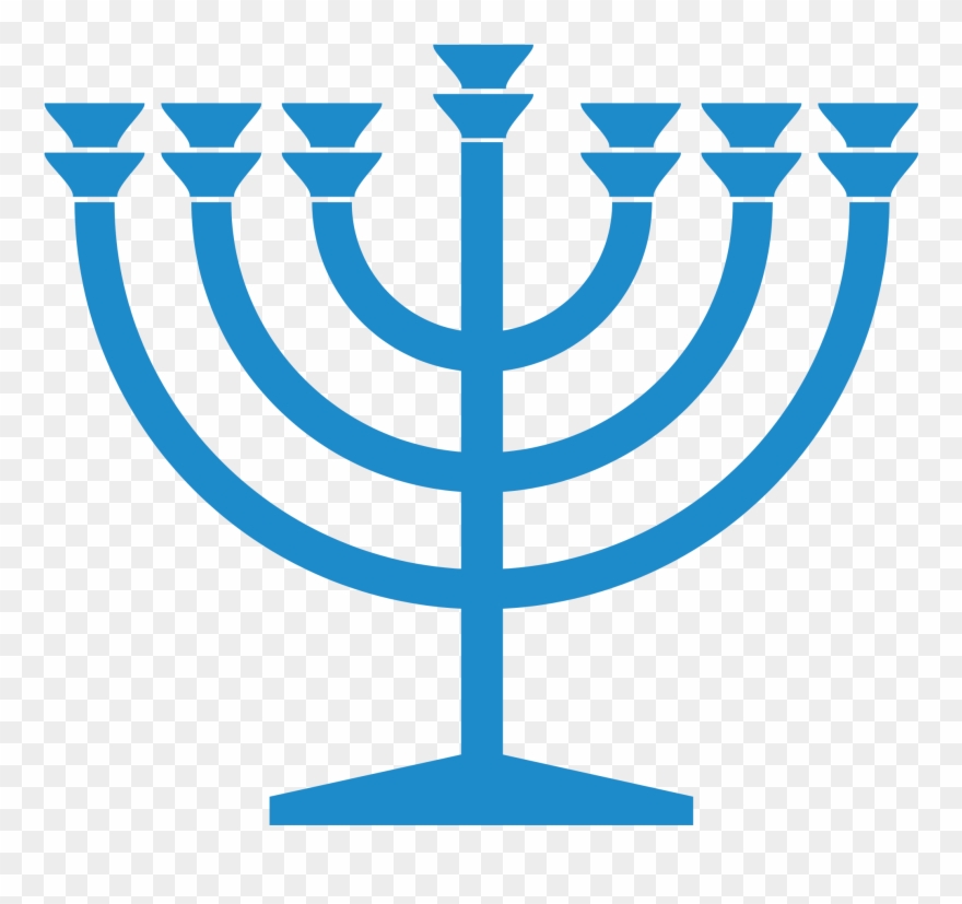 Menorah Clipart Svg Banner Royalty Free Stock - Menorah Symbol - Png Download