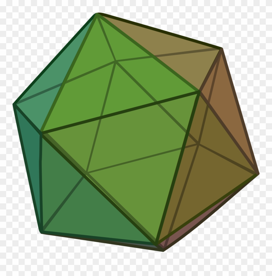 Egypt Clipart Triangle Pyramid - Icosahedron Gif - Png Download