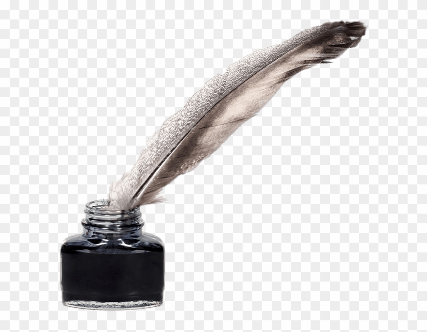 Feather Quill Transparent Png Stickpng And Ink - Ink And Feather Pen Clipart