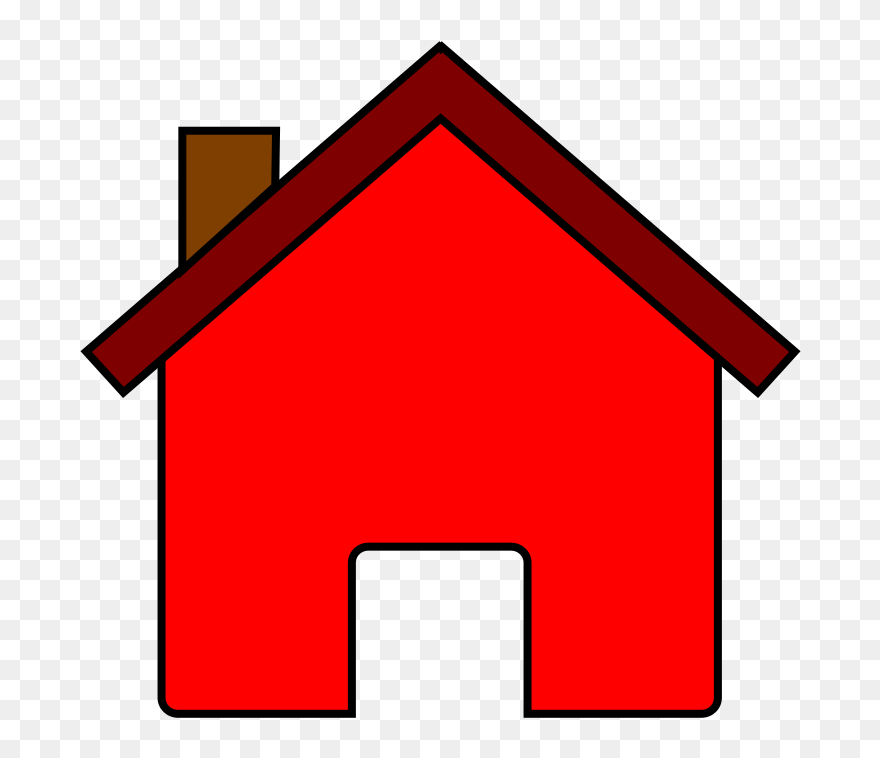 Red House Svg Clip Arts 600 X 565 Px - Png Download