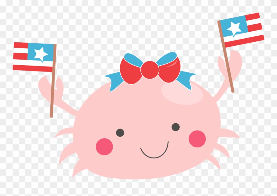 Patrioticgirlycrab Ssl=1 - Clip Art - Png Download