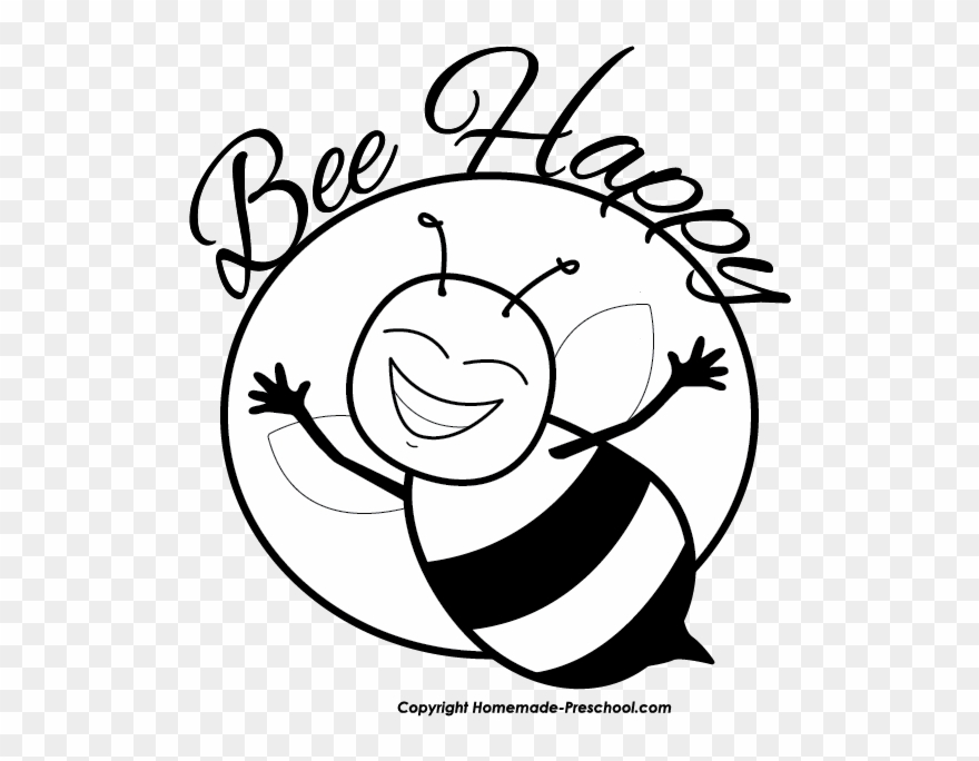 Clipart Small Group Clipart - Clip Art Bee Happy - Png Download