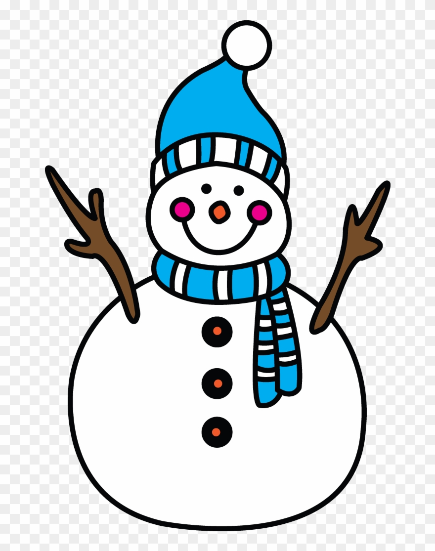 How To Draw A Snowman Winter Fun - Christmas Things To Draw Clipart