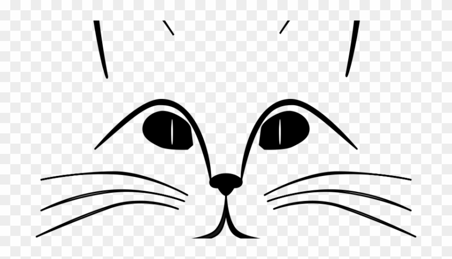 Clip Art Freeuse Download Ears Coloring Page Drawing - Transparent Cat Ears And Whiskers - Png Download