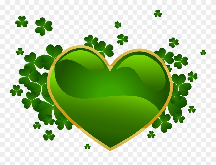 Gonna Get Back To Work Now - Irish Green Heart Clipart