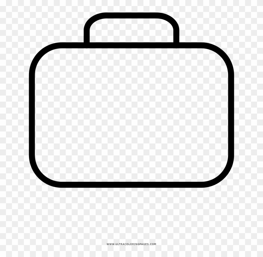 Dibujo Para Colorear De Un Maletin Clipart