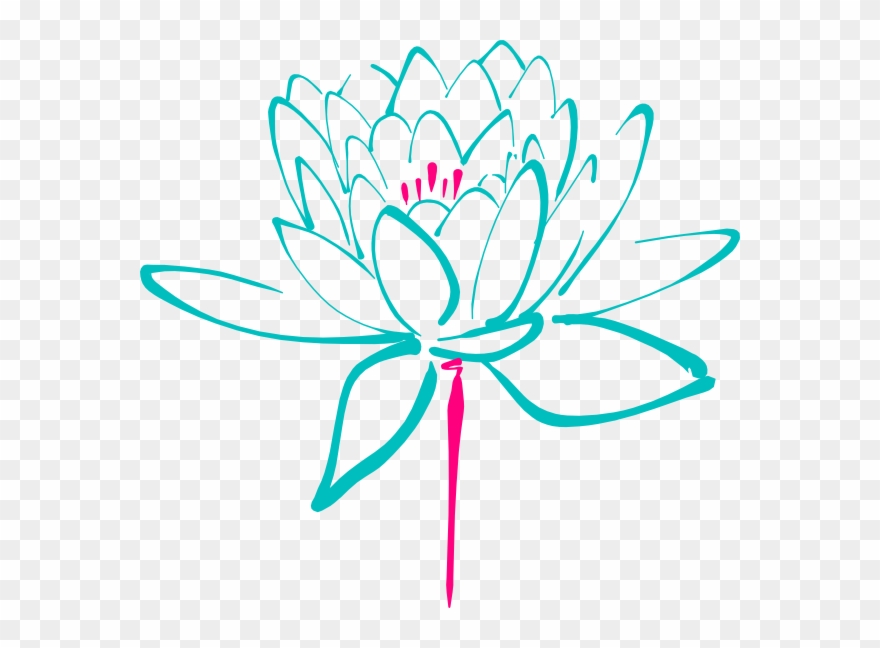 This Free Clip Arts Design Of Pink Green Flower - Png Download