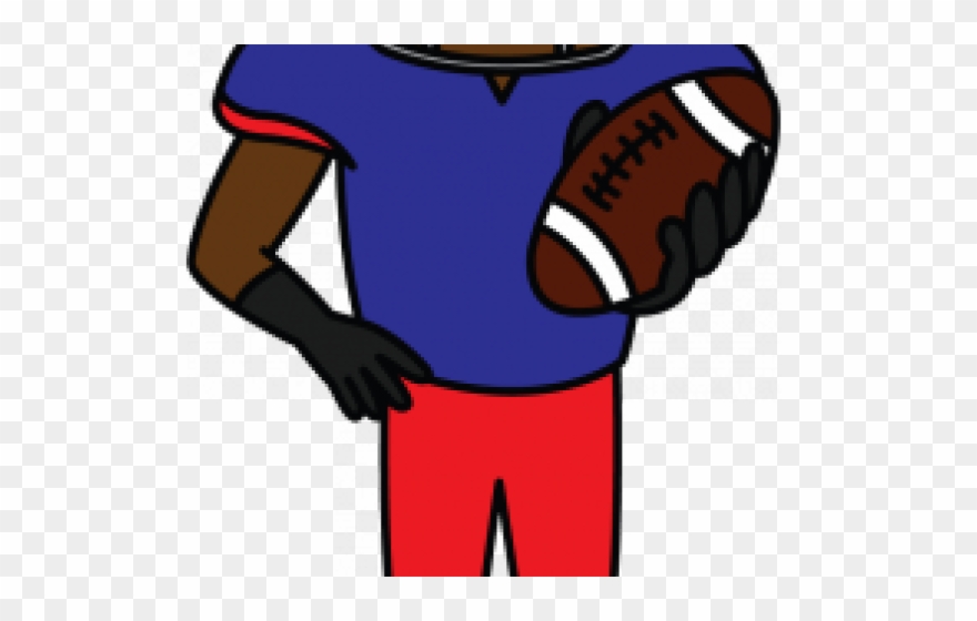 Sports Activities Clipart Simple Football Player - Drawing - Png Download