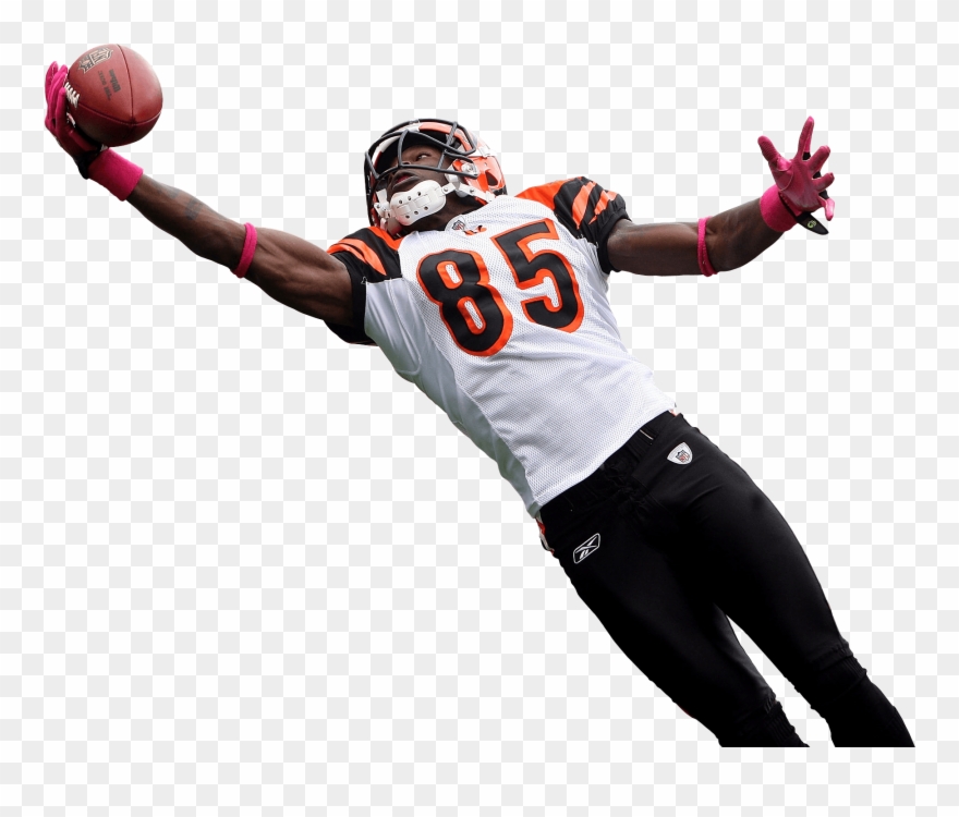 Football Players Images Png - Football Player About To Catch Ball Clipart