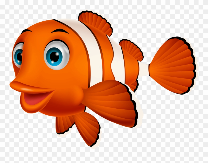 Clown Fish Clipart - Clown Fish Cartoon Png Transparent Png