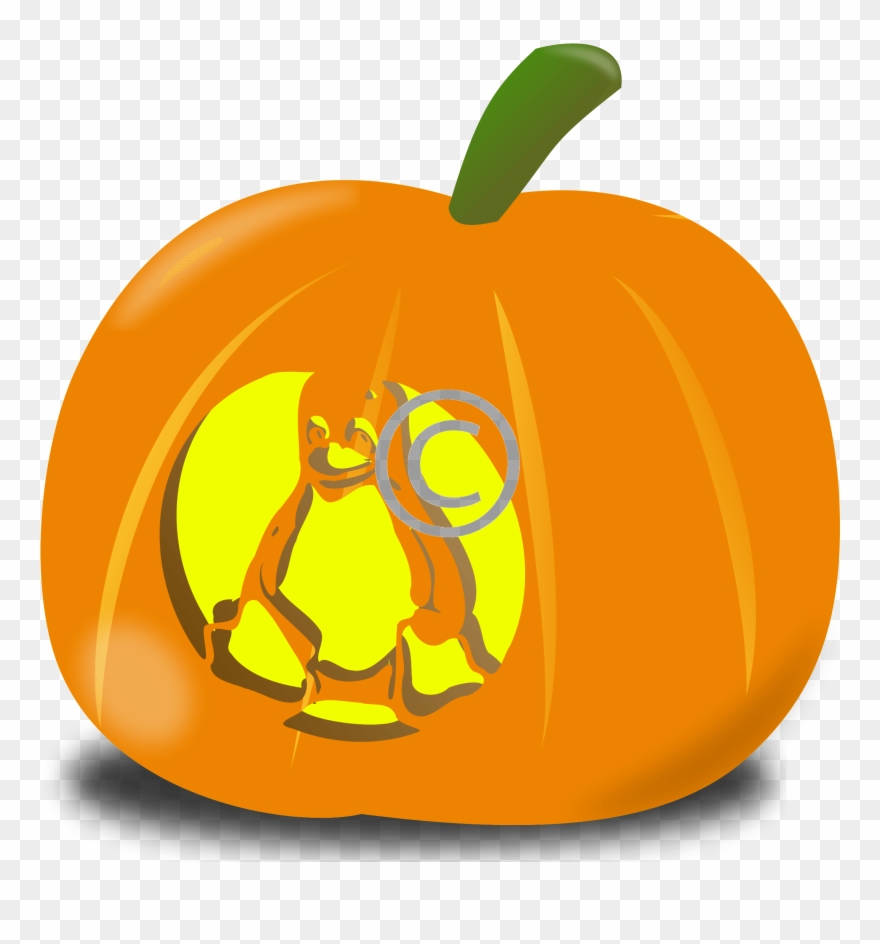 Squash Clipart Orange Fruit Vegetable Free Clipart - Sad Jack O Lantern Clipart - Png Download