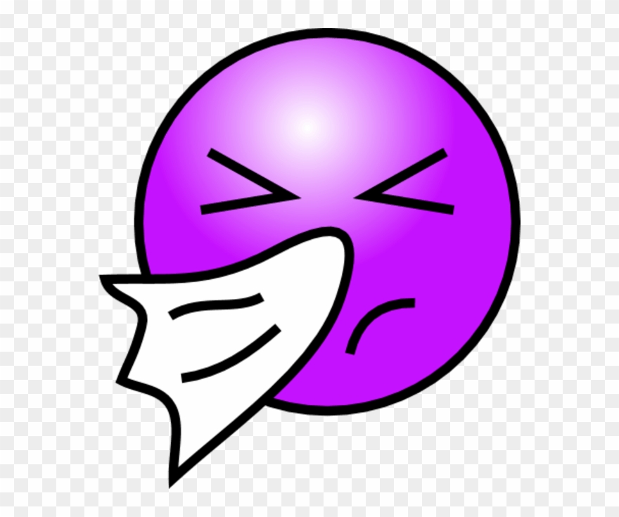 Sneeze Bless You Clipart - Sick Smiley - Png Download
