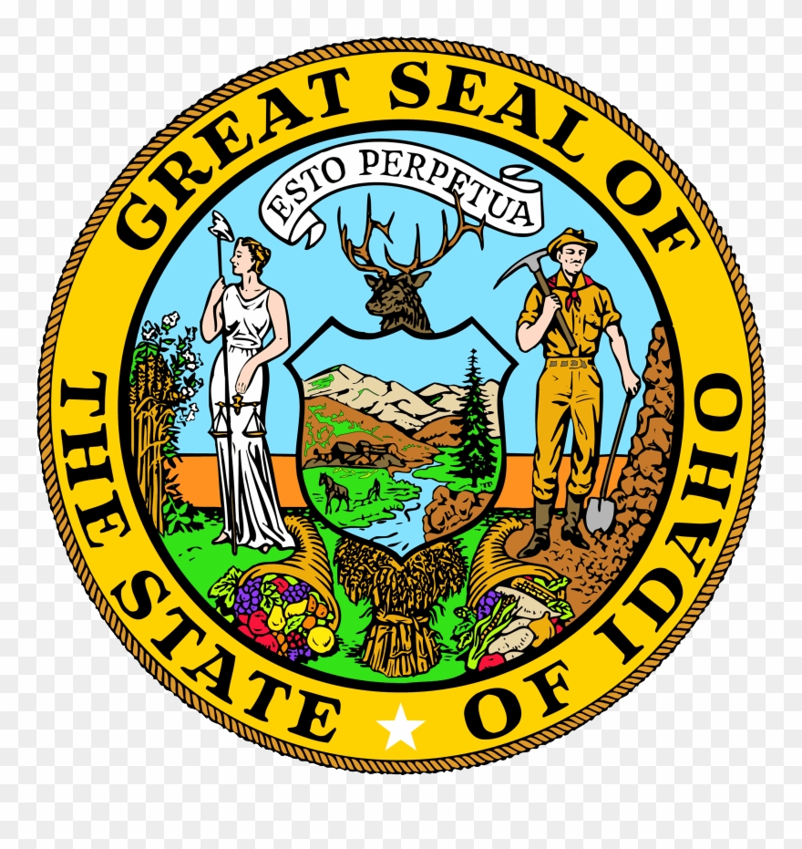 Seal Of Idaho Color - Idaho's Seal Clipart