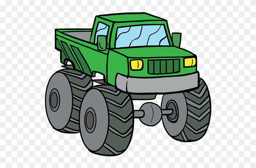 Volkswagen Drawing Monster Truck - Draw Monster Truck Clipart