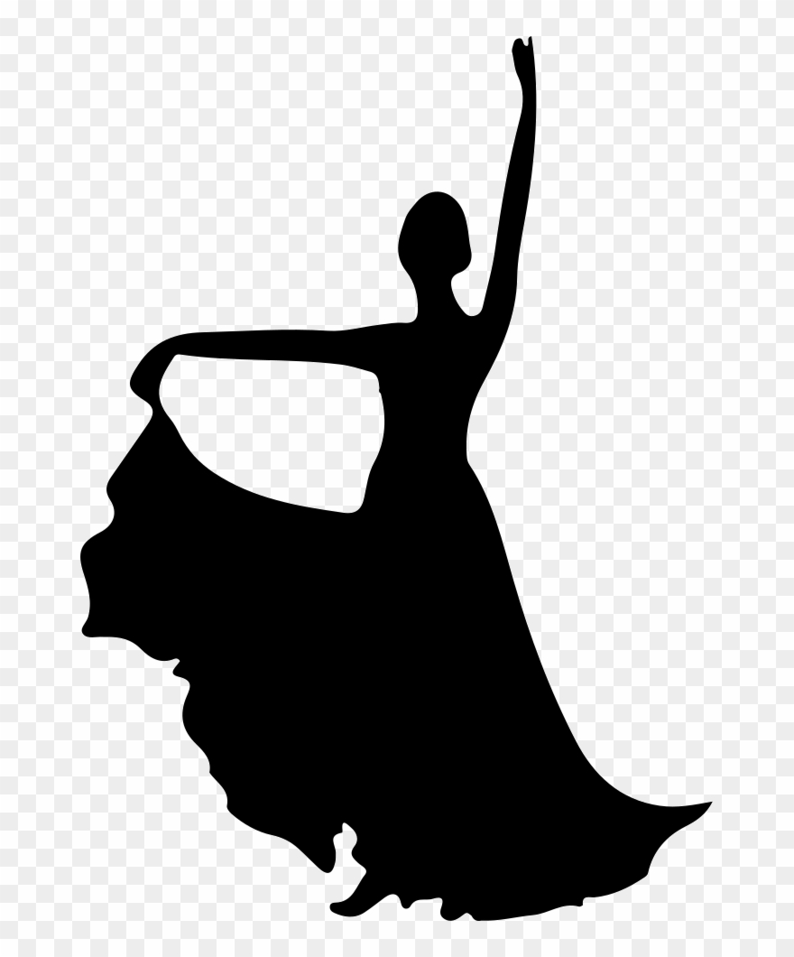 Square Dance Svg Png Icon Free Download - Flamenco Dance Silhouettes Png Clipart