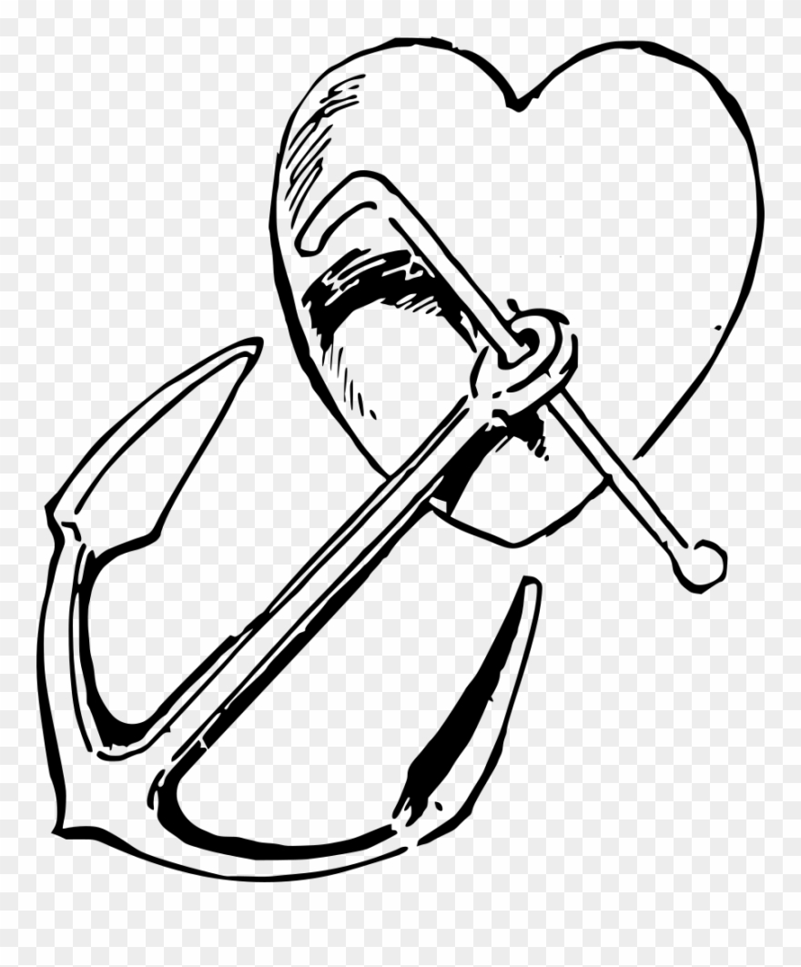 Info - Corazon Y Ancla Clipart