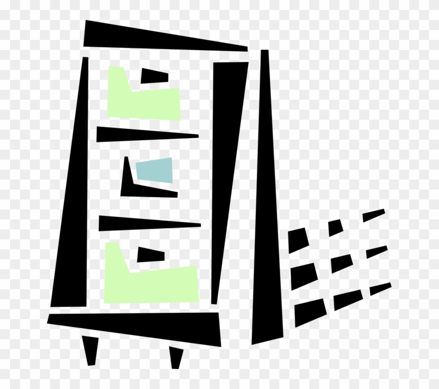 Filing Office Furniture Image Illustration Of Stores - Clip Art - Png Download