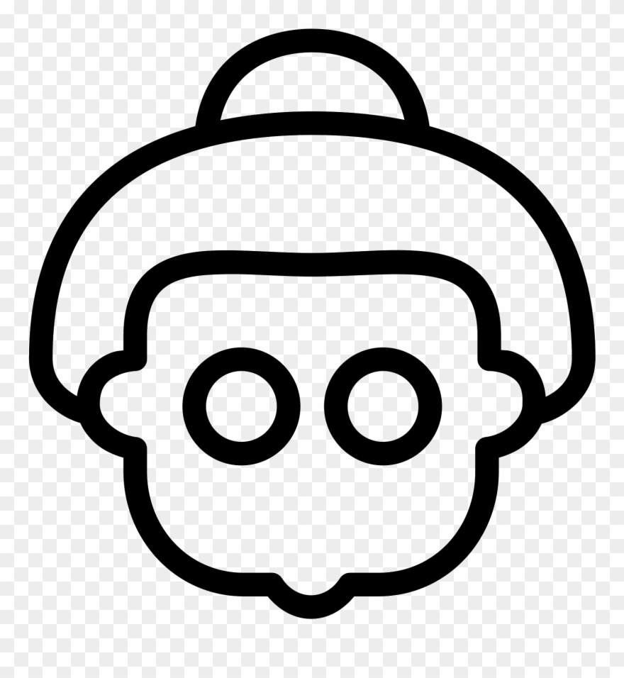 Old Woman Icon - Old Lady Icon Clipart