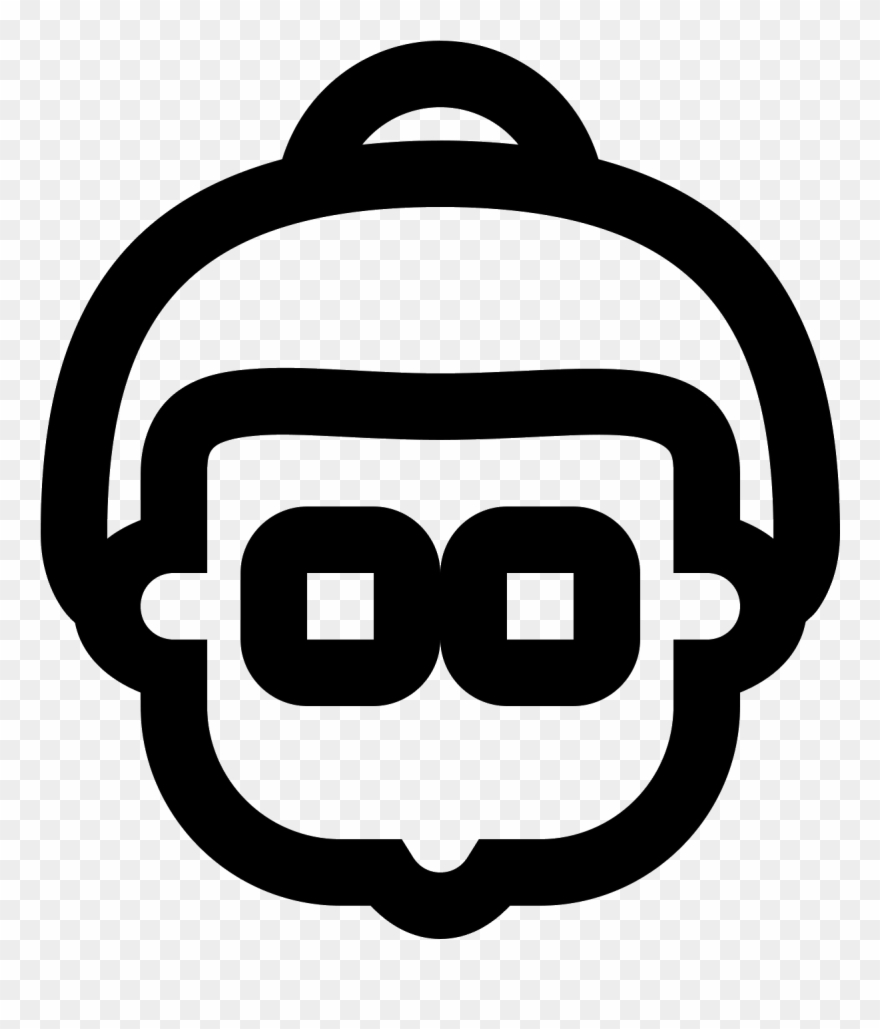 This Is An Image Of An Elderly Lady Facing Towards - Old Woman Logo Clipart