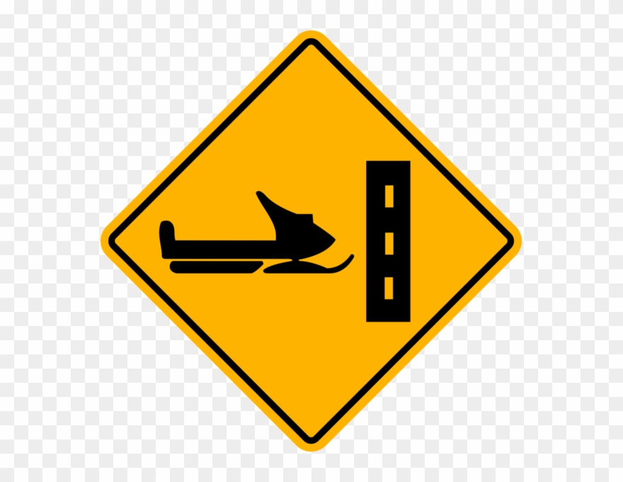 Falling Rocks Road Sign Clipart