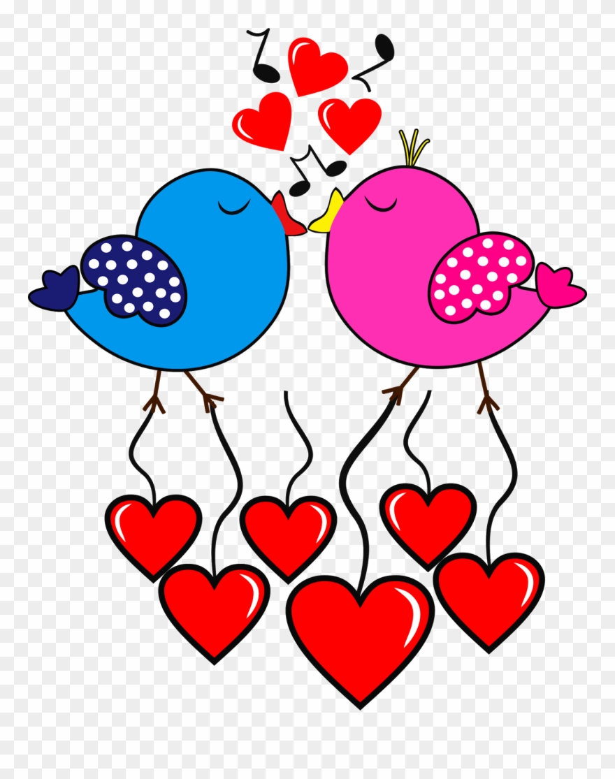 Imagens De Adesivos De Unhas - Passarinho Romantico Png Clipart