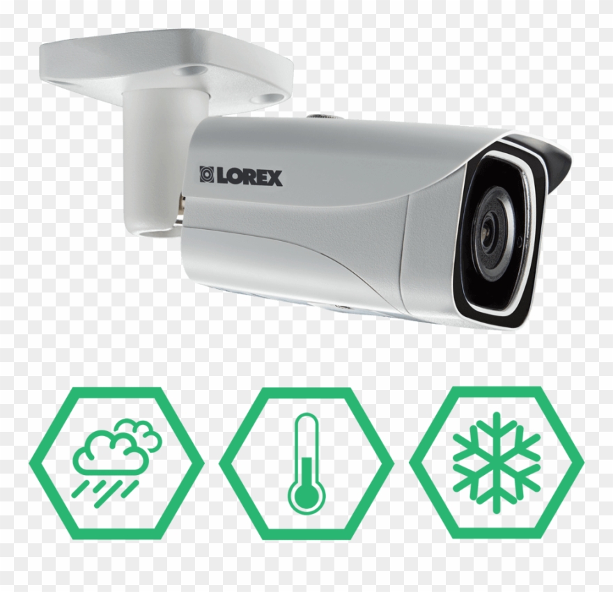 4k Weatherproof & Vandal Resistant Security Camera - Lorex Technology Inc Clipart