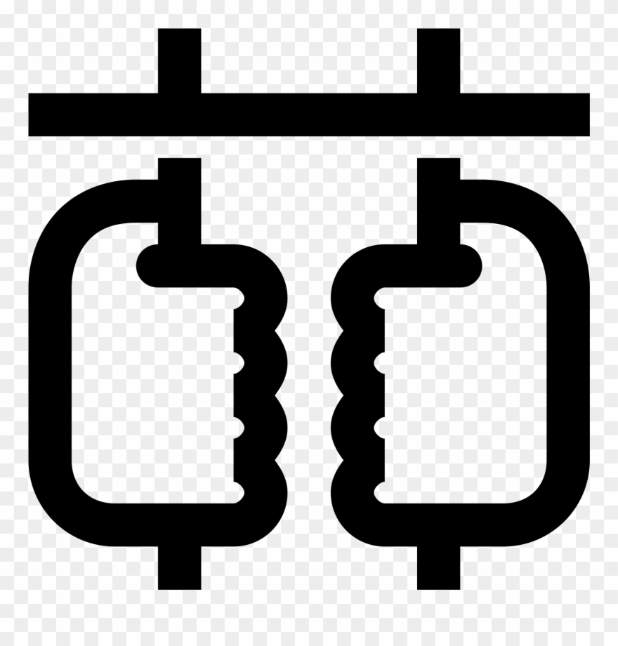 The Image Is Of Two Hands That Are Grasping Bars - Prisionero Png Clipart