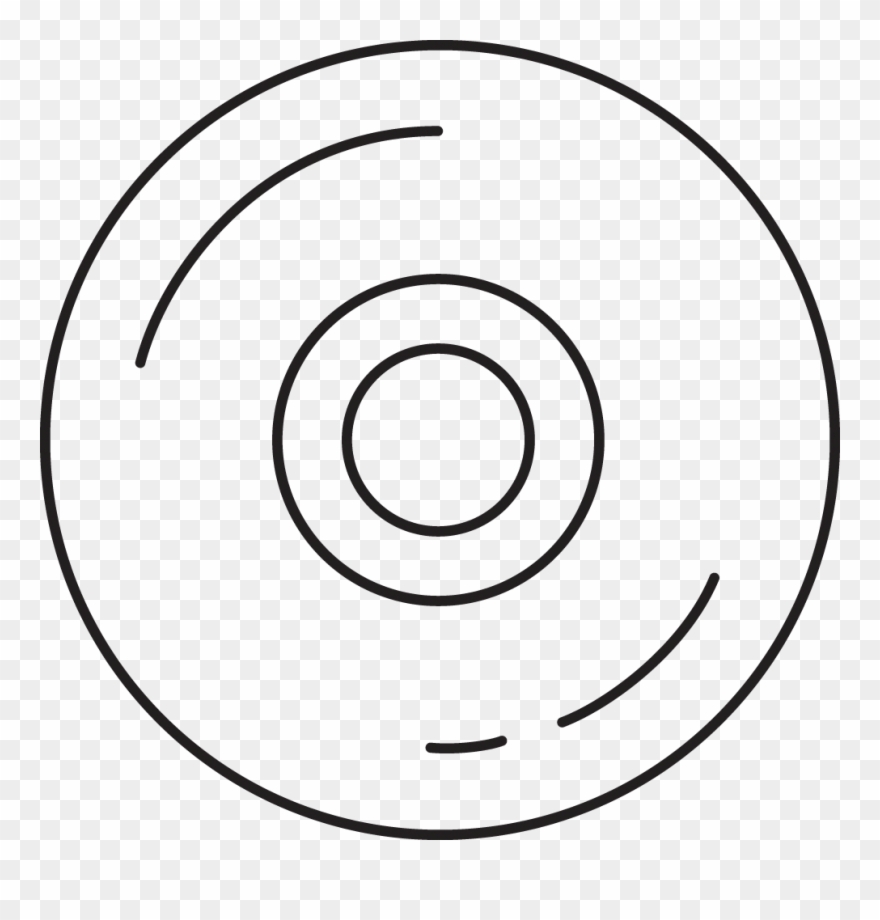 Dvd Lineart Dk - Circle Clipart