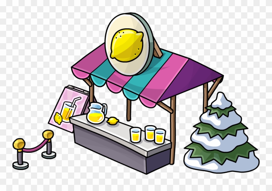 Lemonade Stand School & Skate Party - Lemonade Stamd Png Clipart