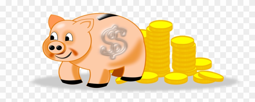 Piggy Bank, Coins, Money, To Save - Save Coins Png Clipart