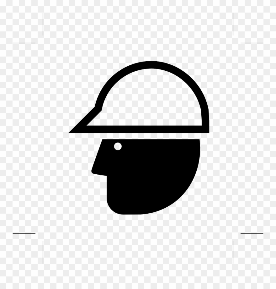 Helmet Required Requirement - Vector Bao Ho Lao Dong Clipart