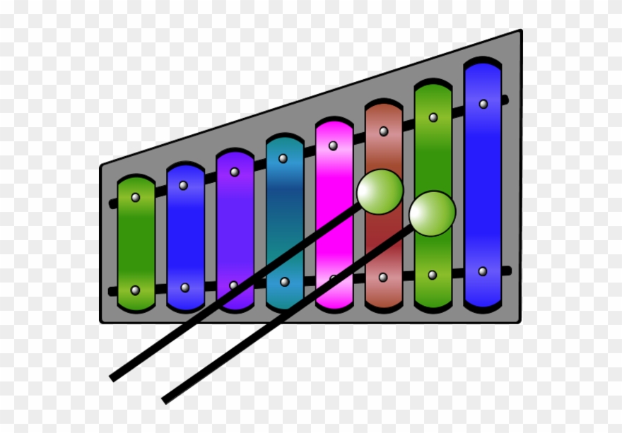 Xylophone Colourful - Xylophone Clip Art - Png Download