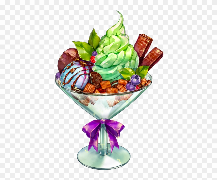 박하 초콜릿 아이스크림 - Food Clipart