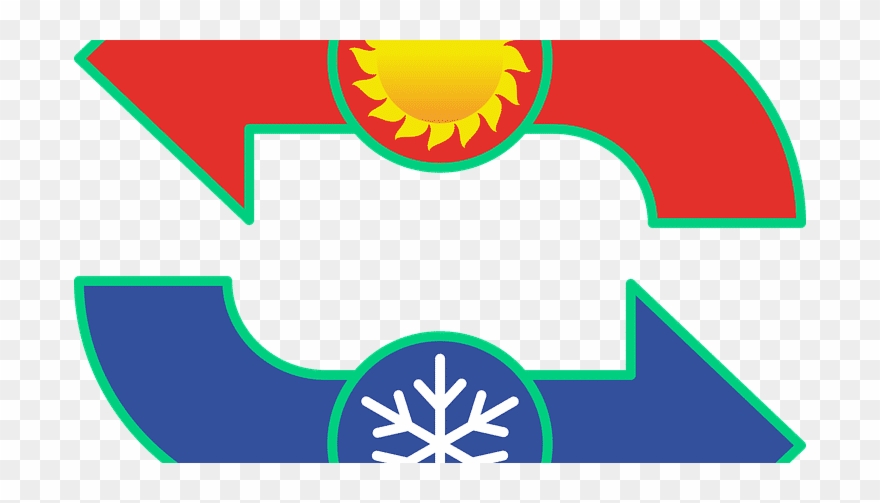 Heating And Air Conditioning Service - Simbolo De Frio Calor Clipart