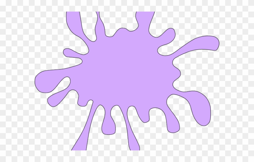Violet Clipart Splat - Orange Colour Clip Art - Png Download