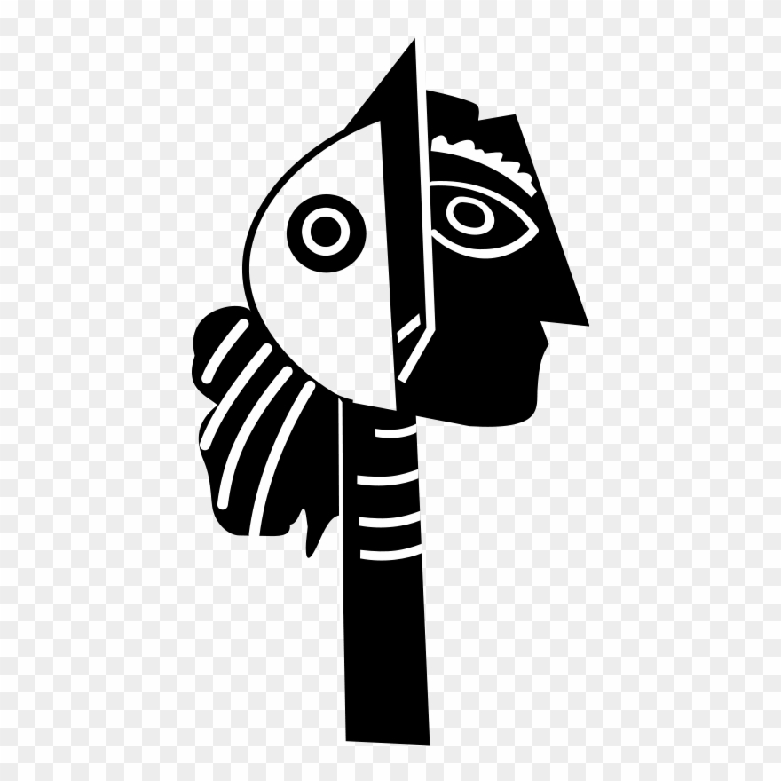 Get Notified Of Exclusive Freebies - Cubism Black And White Clipart