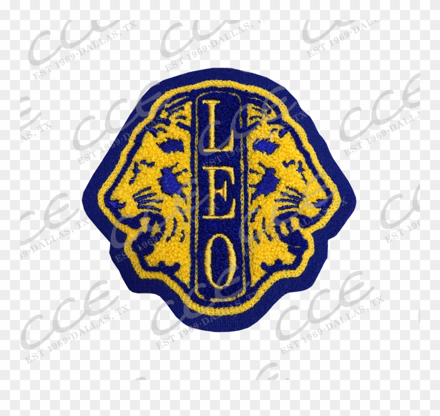 Leo Club Sleeve Patch - Emblem Clipart