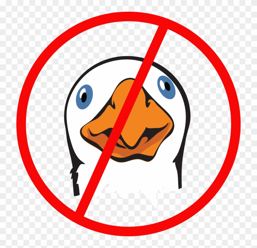 File - No Geese - Svg - Wikimedia Commons - No Geese Allowed Sign Clipart