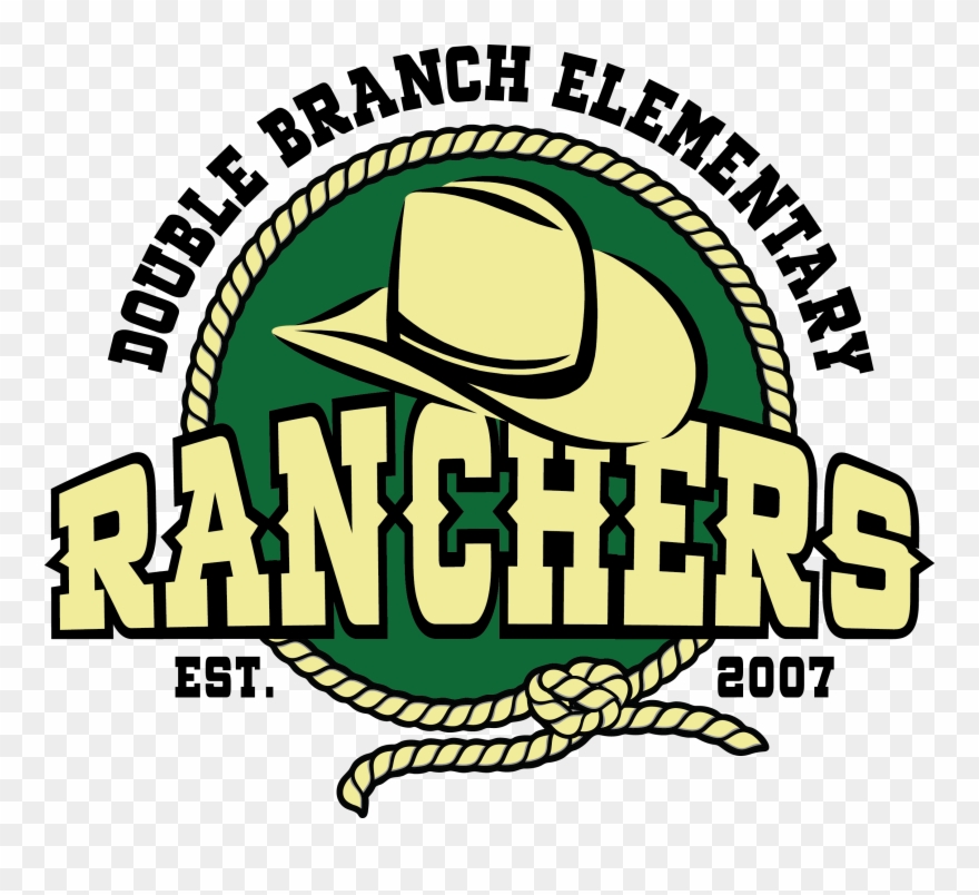 Double Branch Elementary School - Illustration Clipart