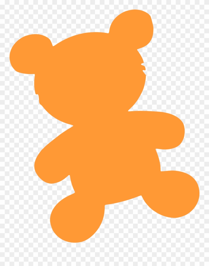 Teddy Bear Silhouette Png Clipart