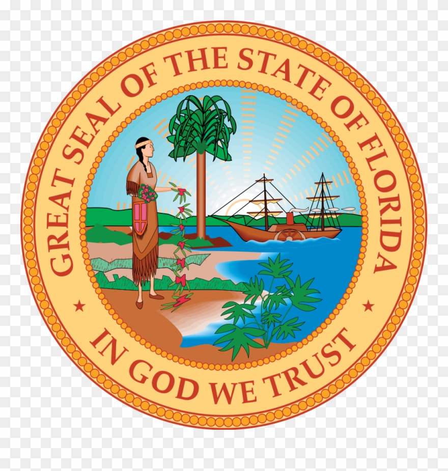 Open - Florida State Seal Clipart