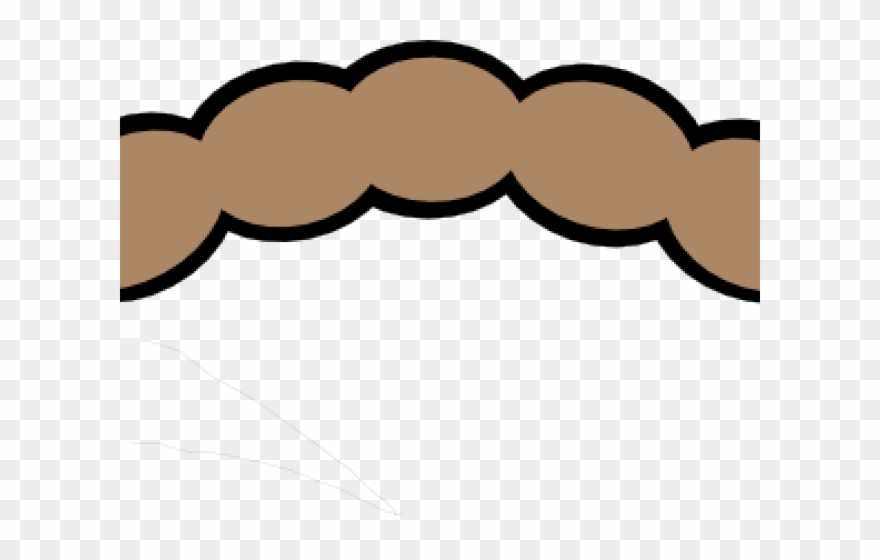 Brown Hair Clipart Curled - Clip Art - Png Download