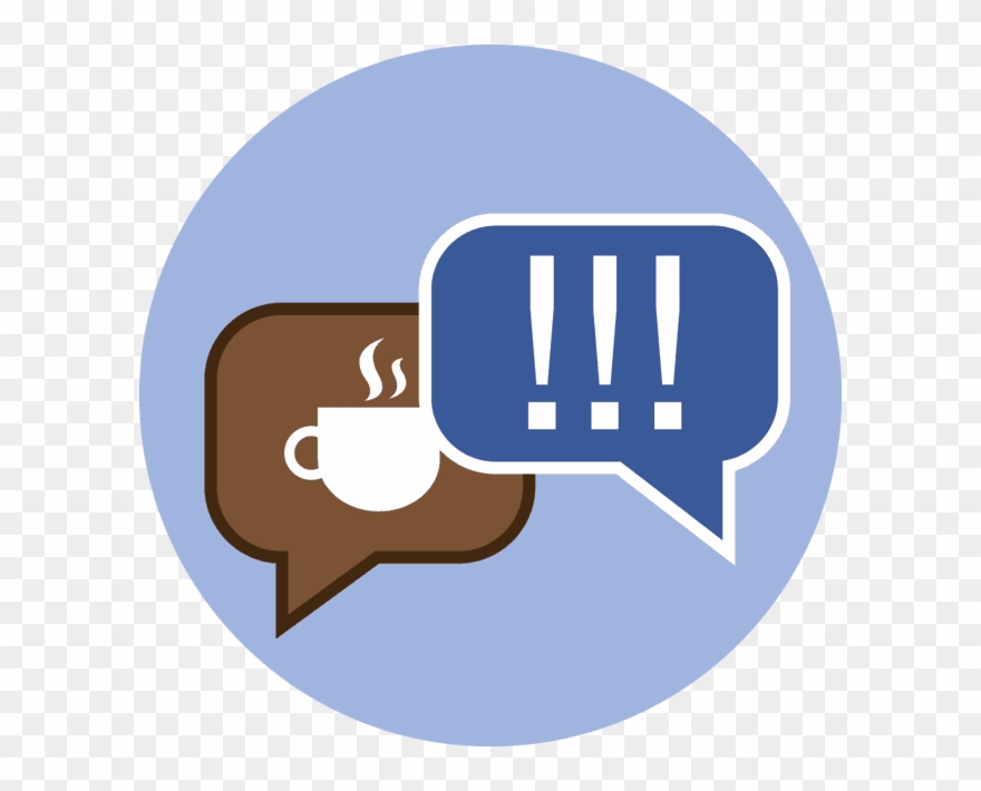 The It's Just Coffee Button Clipart