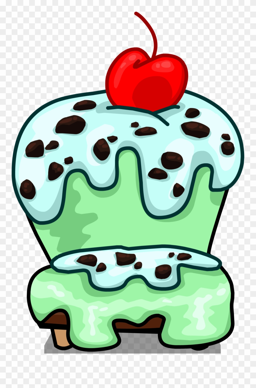 Mint Chip Chair Sprite 001 - Club Penguin Fruit Furniture Id Clipart