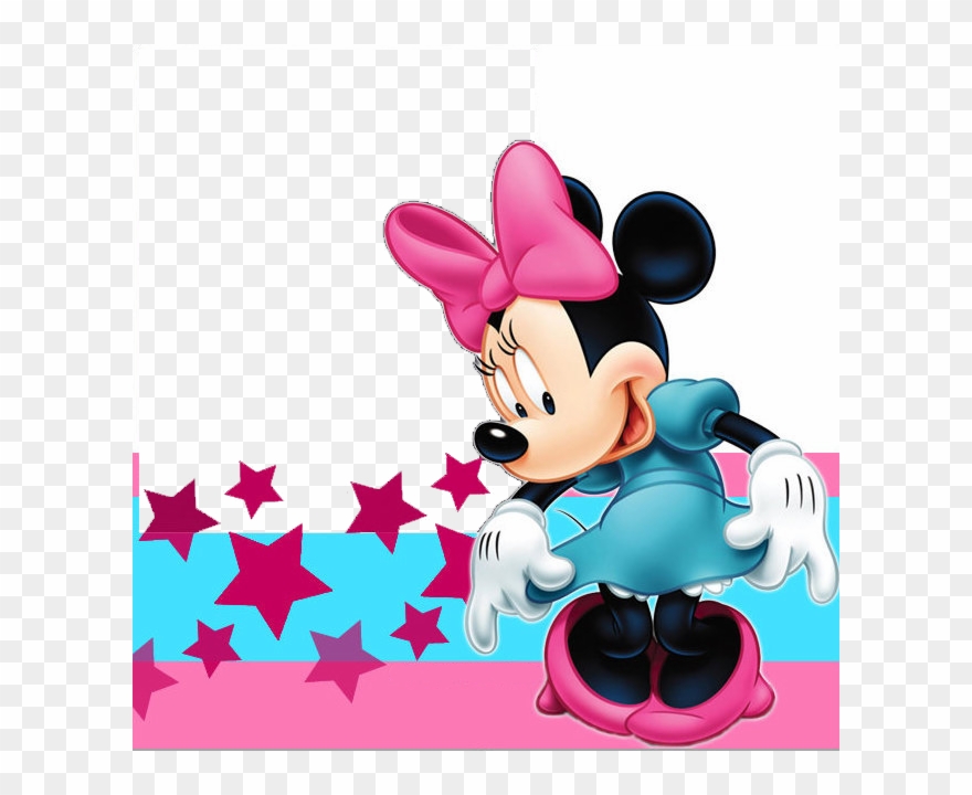 Marcos Para Photoshop Y Algo Mas - Minnie Mouse Yellow Background Clipart