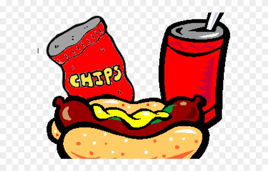 Potato Chips Clipart Vector - Foods And Drinks Cartoon - Png Download