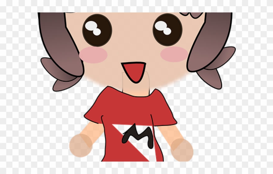 Manga Boy Clipart Brown Hair Blue Eye Glass - Girl - Png Download