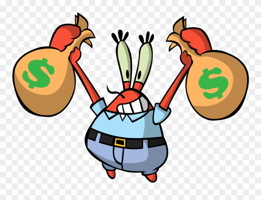 Crabs Clipart Mr Crab - Mr Krabs Money Png Transparent Png
