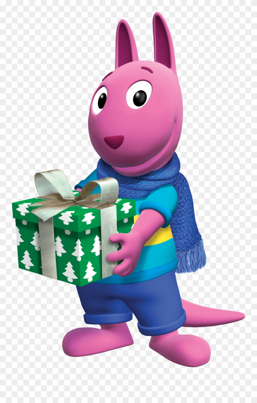Austin Holding A Christmas Transparent Png Stickpng - Backyardigans Christmas Clipart
